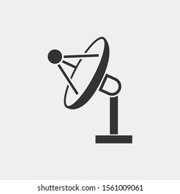 Satelite dish vector icon illustration sign