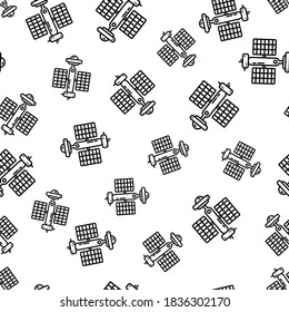 Satelite icon flat. Illustration isolated vector sign symbol. Stock vector illustration isolated on white background