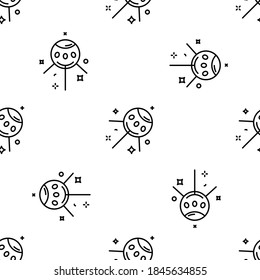 Icono satelital plano. Ilustración del símbolo de signo vectorial aislado. Ilustración vectorial de existencias aislada en fondo blanco