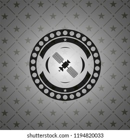 satelite icon inside black badge