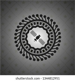 satelite icon inside dark badge