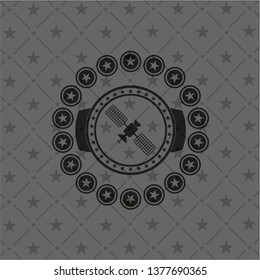 satelite icon inside dark badge