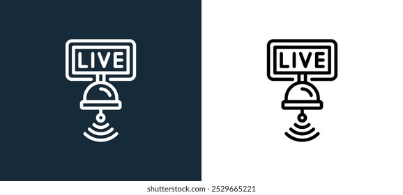 satelite icon isolated on white and black colors. satelite outline linear vector icon from streaming collection for mobile apps, web and ui.