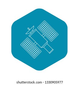 Satelite icon. Outline illustration of satelite vector icon for web