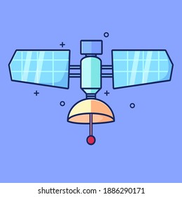 satelite isolated vector design, suitable for your flyer banner landing page