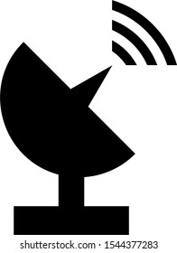 satelite sign symbol icon vector illustration