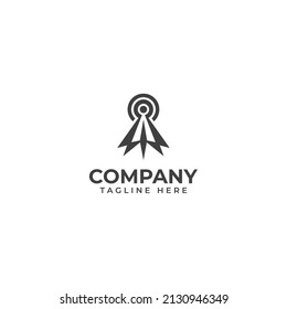 Satelite Signal Tower Logo Design