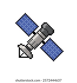 satelite space station pixel art