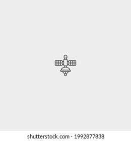 Satelite vector icon illustration sign
