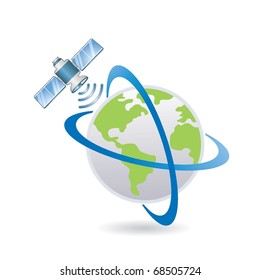 satellite above the Earth