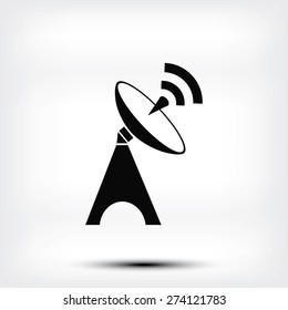 Satellite antenna icon