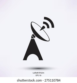 Satellite antenna icon