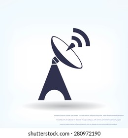 Satellite antenna icon