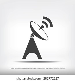 Satellite antenna icon