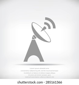 Satellite antenna icon