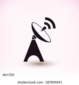 Satellite antenna icon