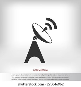 Satellite antenna icon