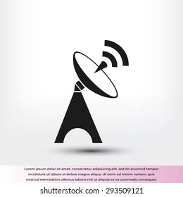 Satellite antenna icon