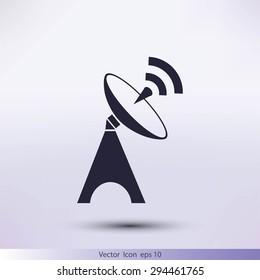 Satellite antenna icon