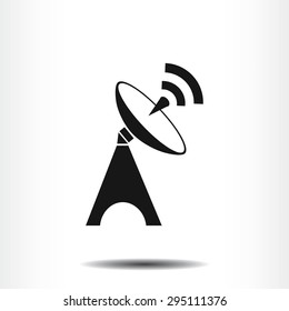 Satellite antenna icon