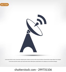 Satellite antenna icon