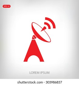 Satellite antenna icon
