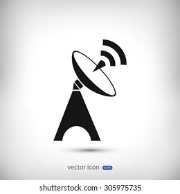 Satellite antenna icon