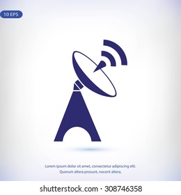 Satellite antenna icon