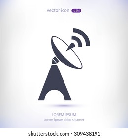 Satellite antenna icon