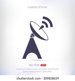 Satellite antenna icon