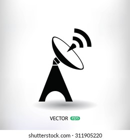 Satellite antenna icon