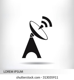 Satellite antenna icon