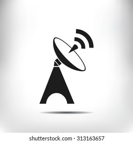 Satellite antenna icon