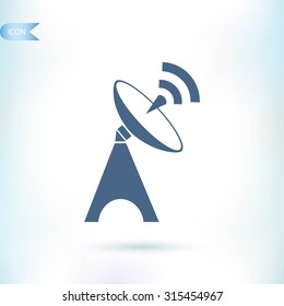 Satellite antenna icon