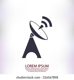 Satellite antenna icon