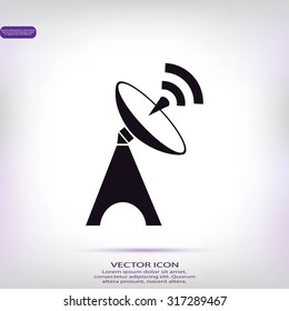 Satellite antenna icon