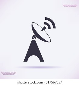 Satellite antenna icon