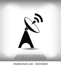 Satellite antenna icon