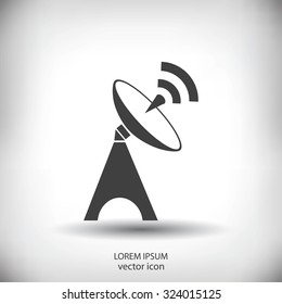 Satellite antenna icon