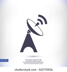 Satellite antenna icon