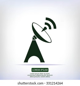 Satellite antenna icon