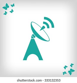Satellite antenna icon
