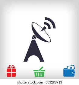 Satellite antenna icon