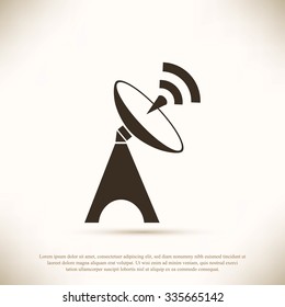 Satellite antenna icon
