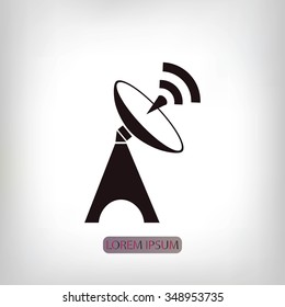 Satellite antenna icon