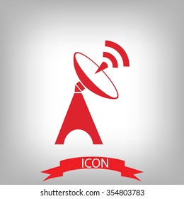 Satellite antenna icon