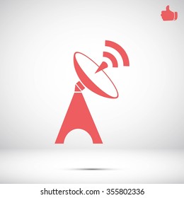 Satellite antenna icon