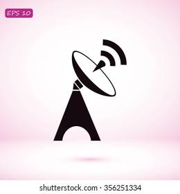 Satellite antenna icon
