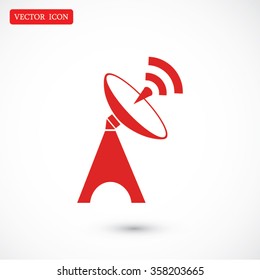 Satellite antenna icon