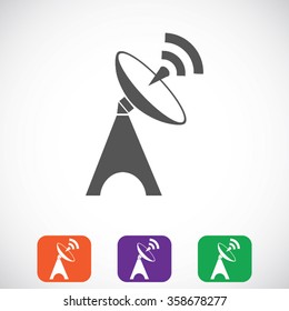 Satellite antenna icon